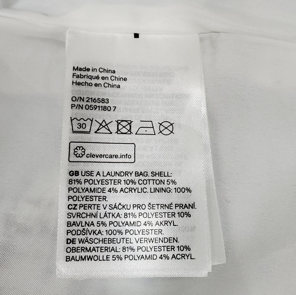 New without Tags! H&M blue/black/white Tweed Skirt - Picture 4 of 5